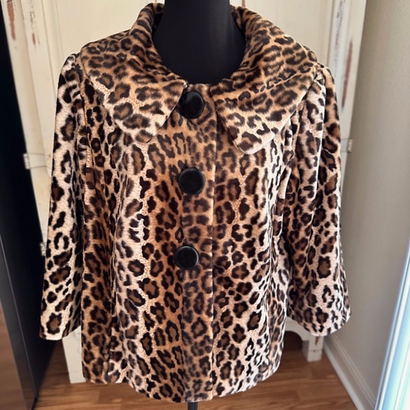 Chico's Jackets & Blazers - CHICO'S Leopard Print Jacket / Size 14